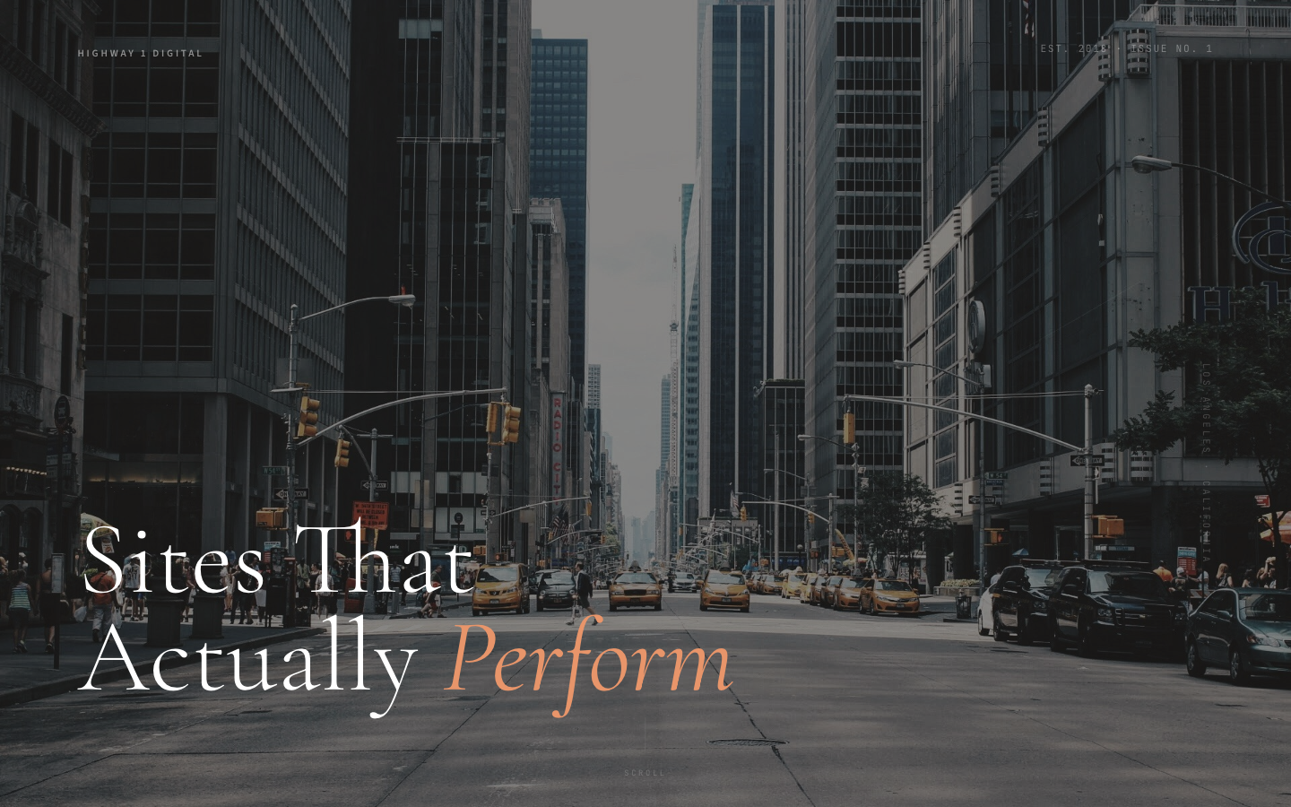 V15 Magazine Spread homepage screenshot