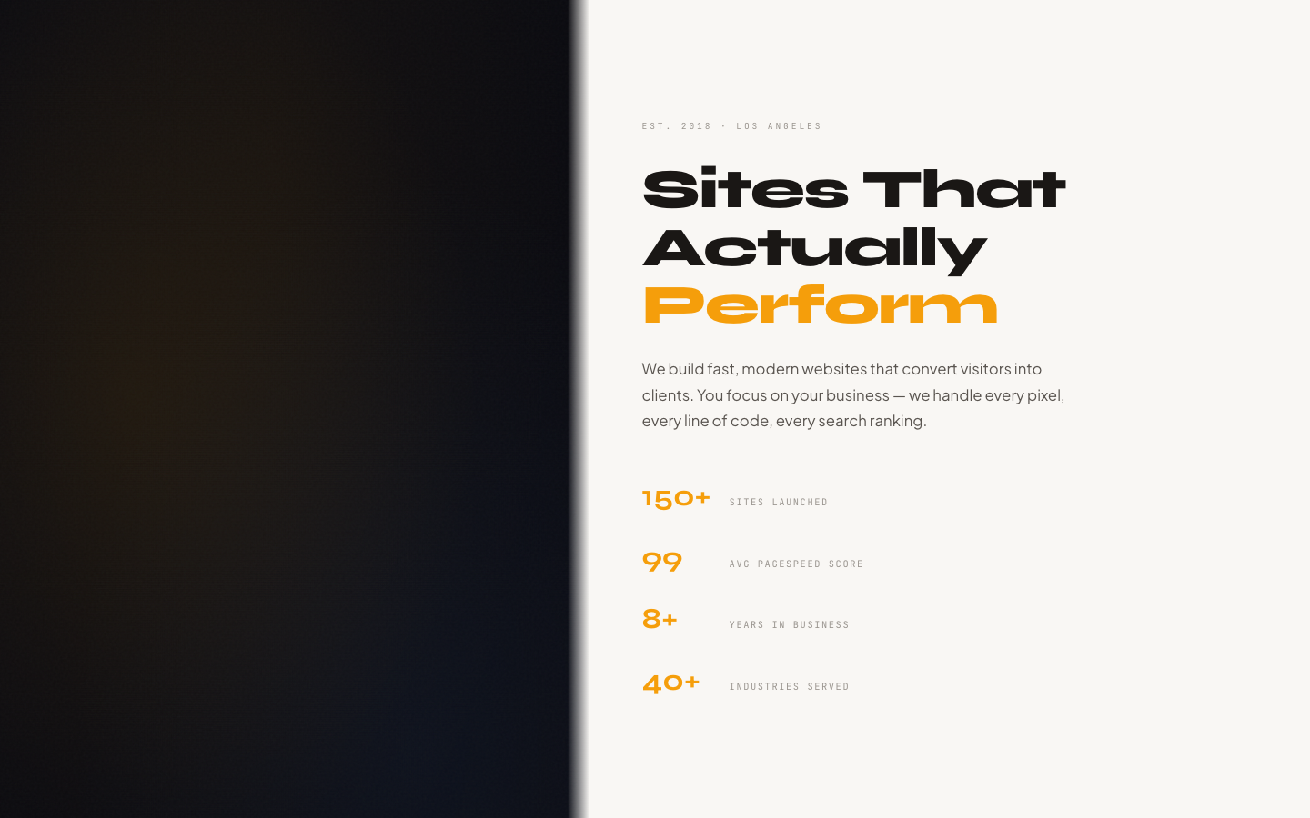 V17 Split Stream homepage screenshot