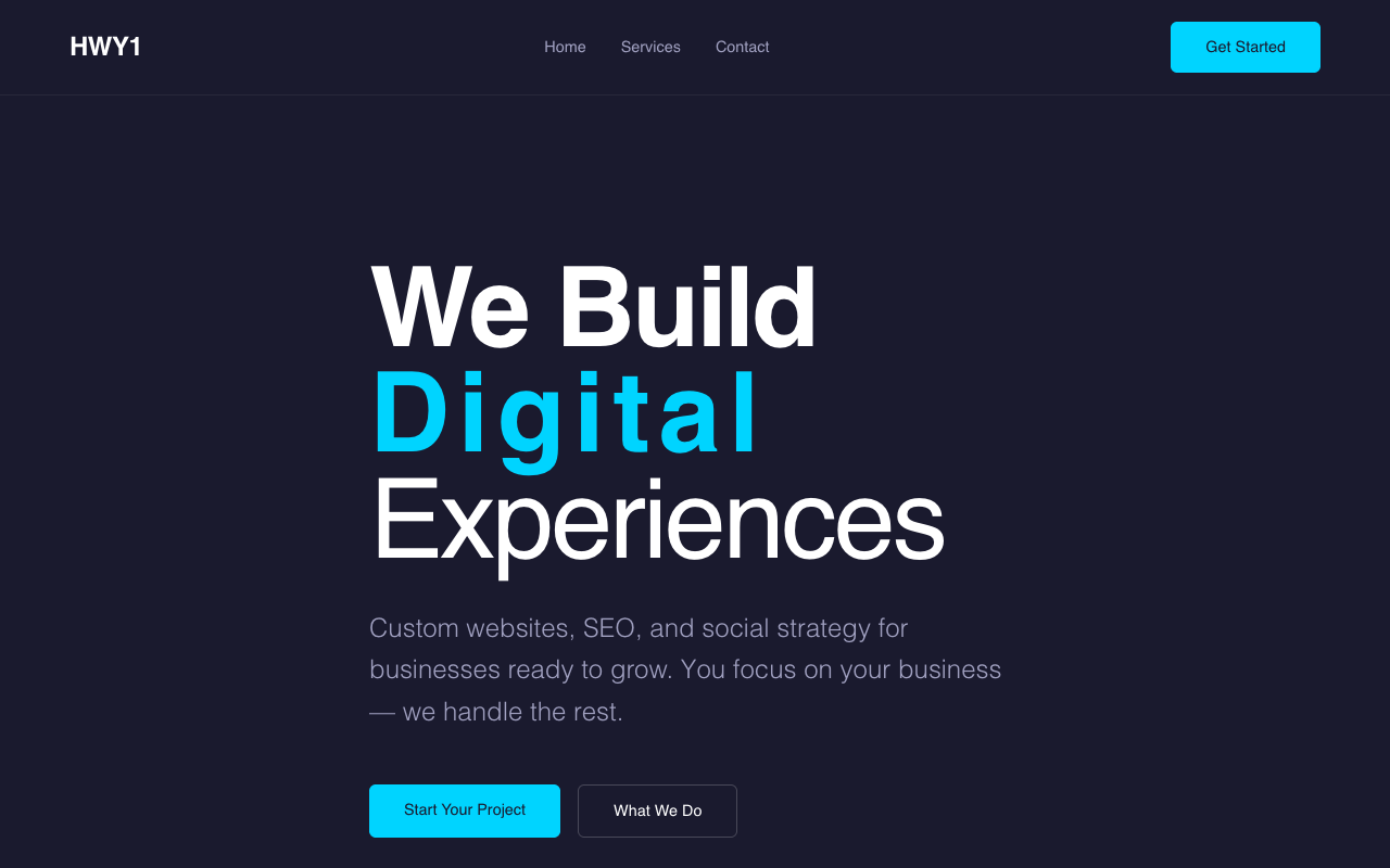 V20 Kinetic homepage screenshot