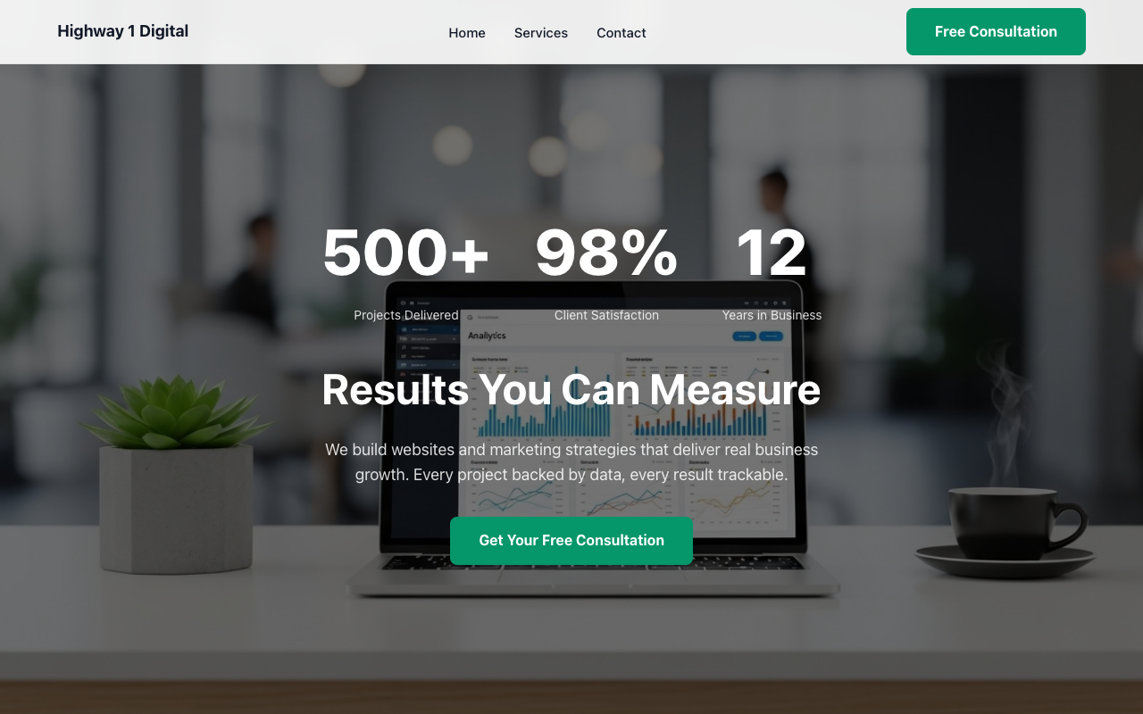 V28 Trust Builder homepage screenshot