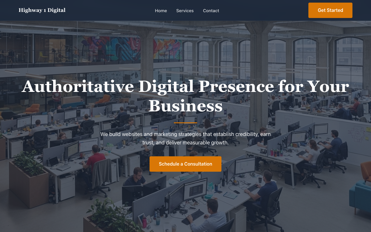 V30 Structured Authority homepage screenshot