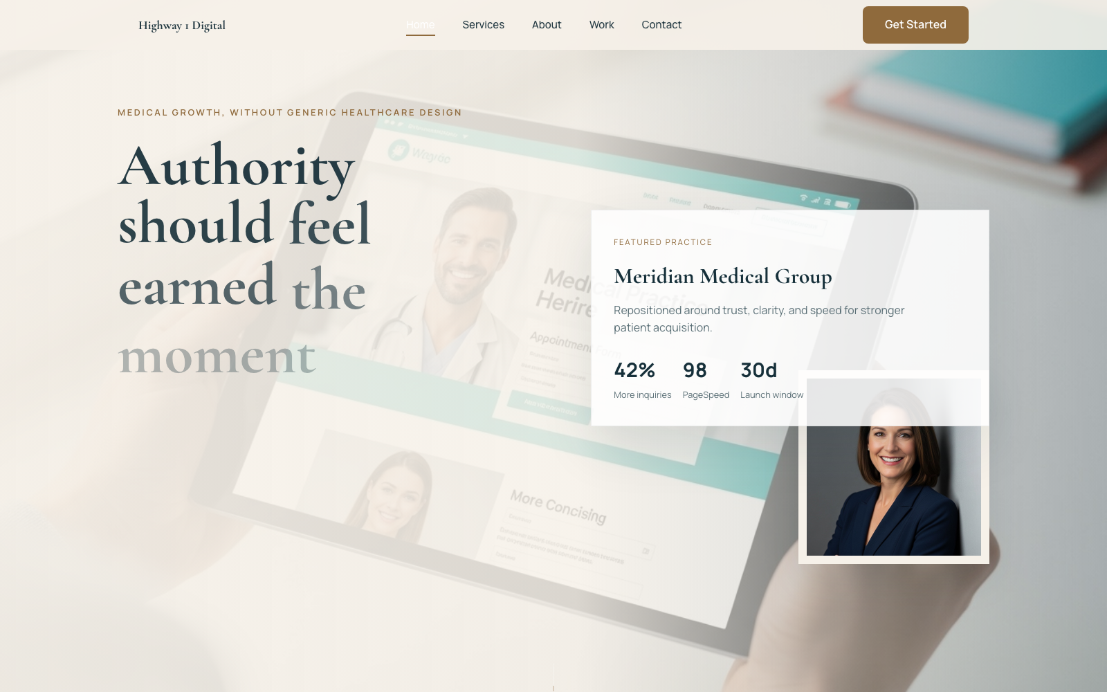 V32 Medical Authority Editorial homepage screenshot